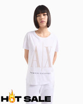 T-Shirt Women White Armani Exchange Camiseta